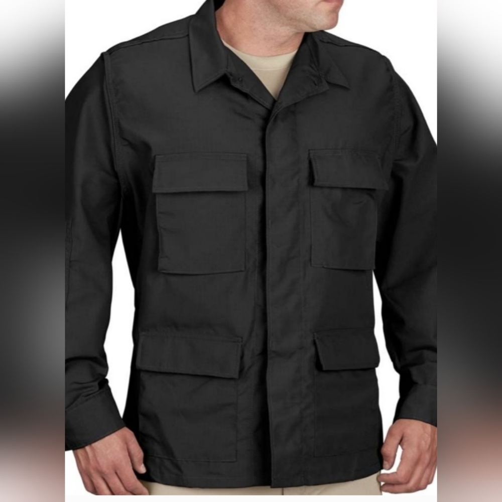New Men's Propper BDU Shirt Coat Jacket 4PKT  Black  Small/Regular